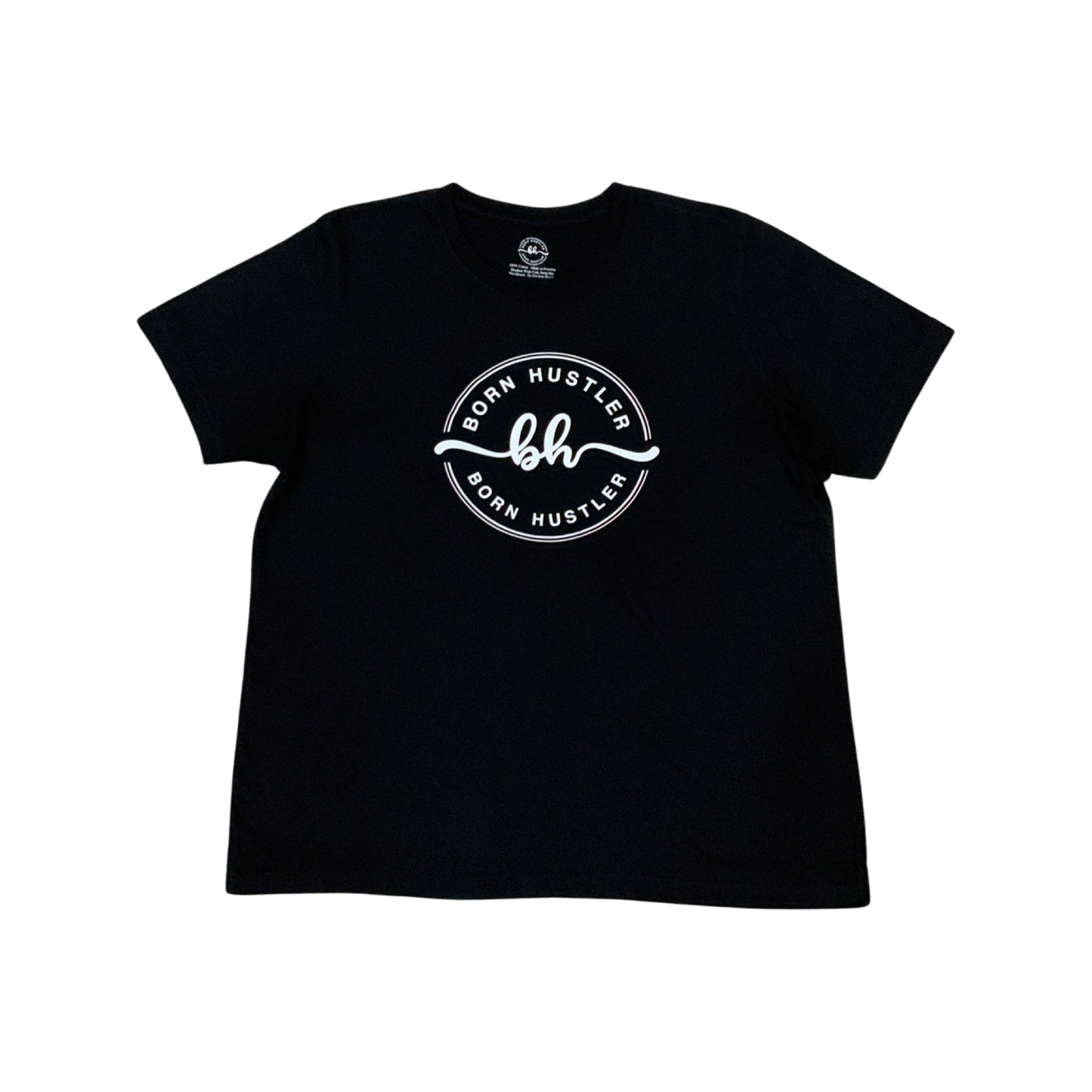 Classic White/Black Premium Crewneck T-Shirt