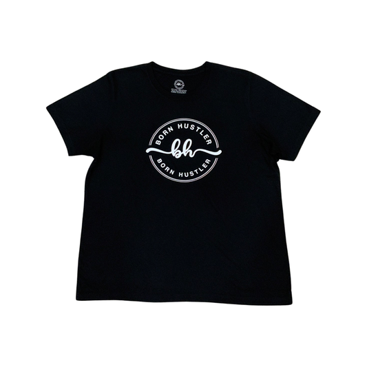 Classic White/Black Premium Crewneck T-Shirt